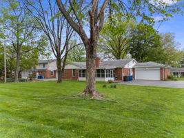 This home sits on .45 acres. The lot is well-manicured and flat with gorgeous shade trees.