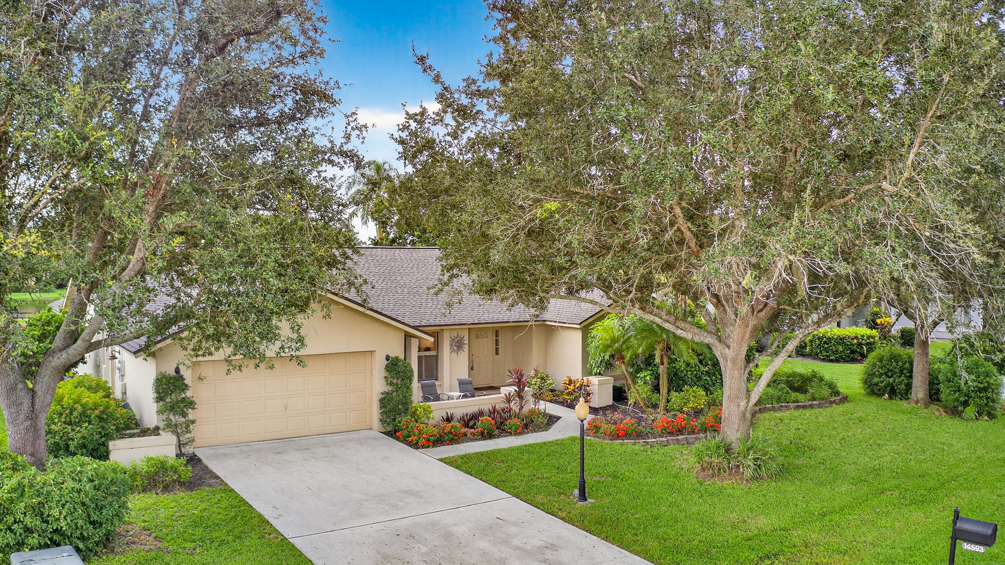 Aerial Front Exterior