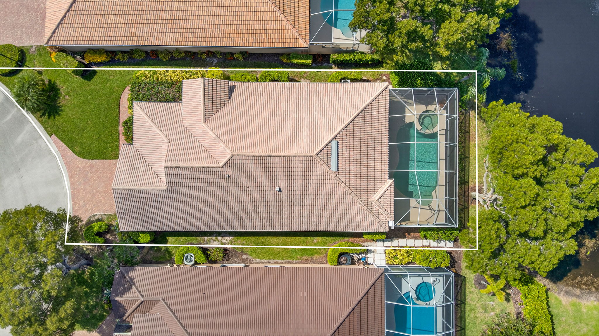 Aerial Overview - lot line