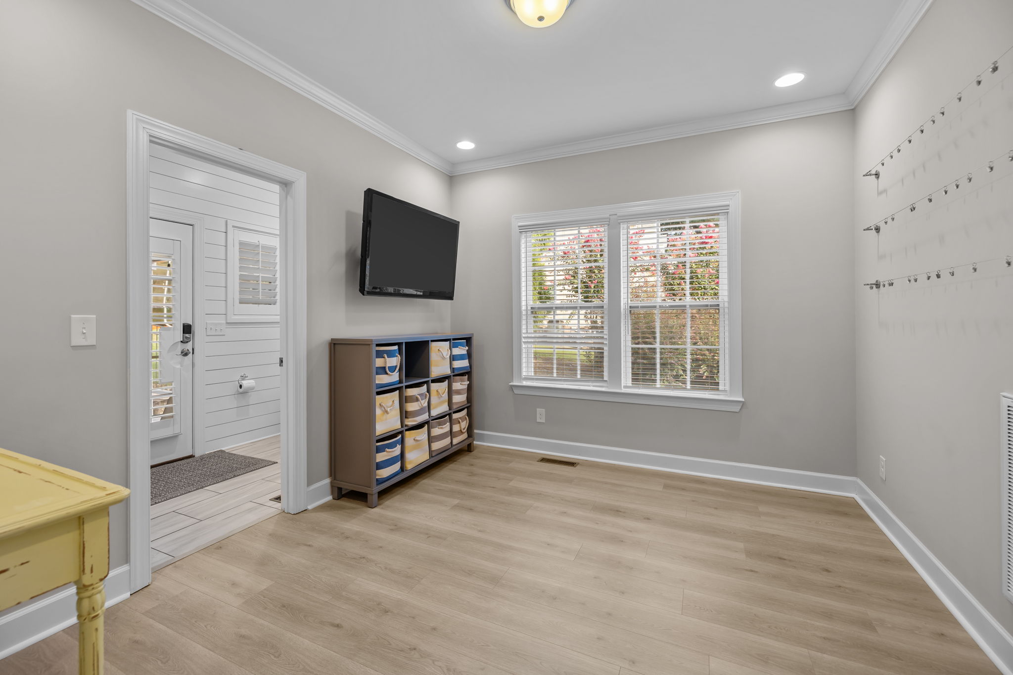 Flex space on main level- for office, playroom or additional sitting room