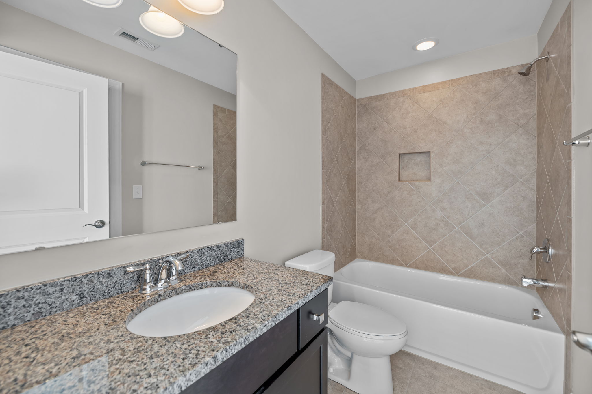 Private bath for bedroom 1