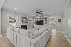 Fireplace for cozy nights