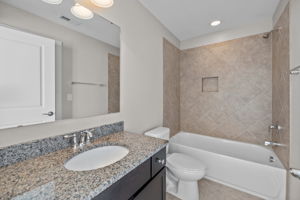 Private bath for bedroom 1