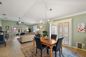 GREAT ROOM FLOWS INTO SUNROOM | ALL FURNISHINGS FOR SALE