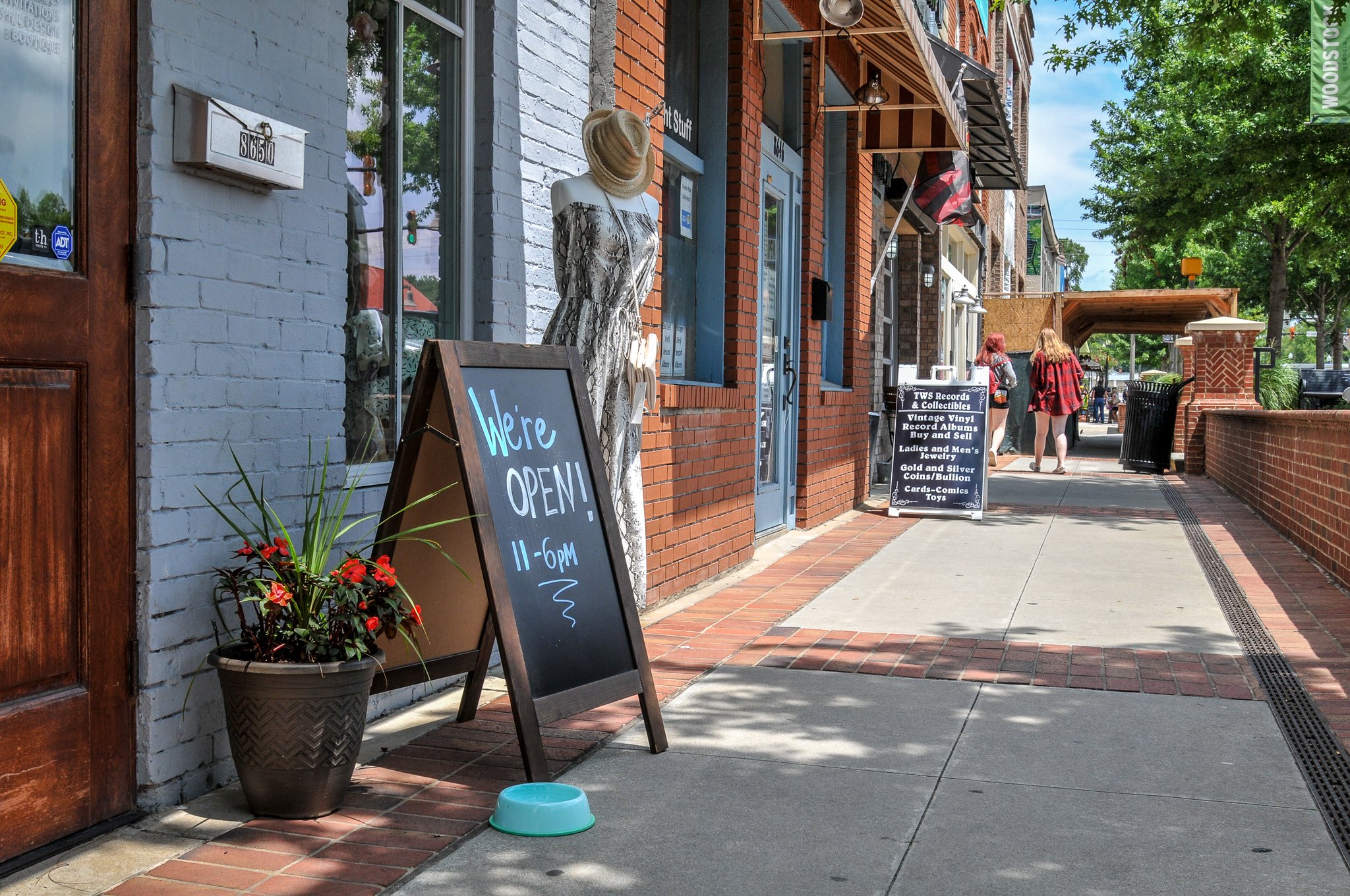 Downtown Woodstock and the shops