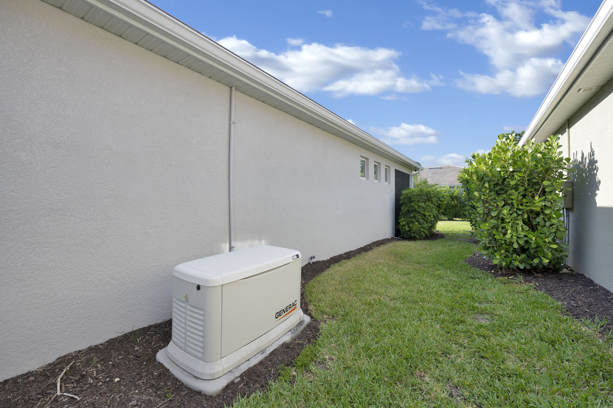Side Yard - Whole House Generator