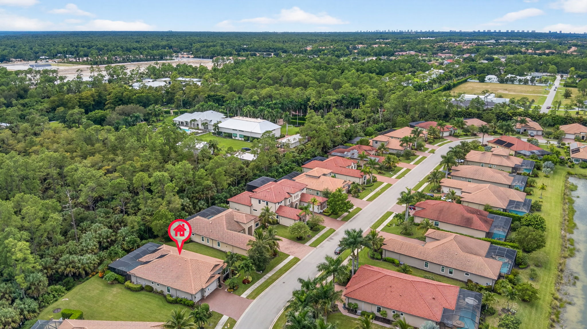 Aerial Front Exterior 2  - marker