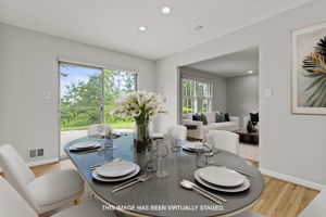 Dining Room with access to rear patio