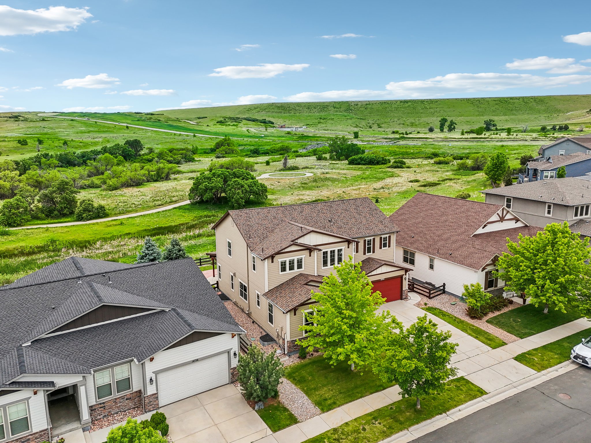 Aerial View of Open Space