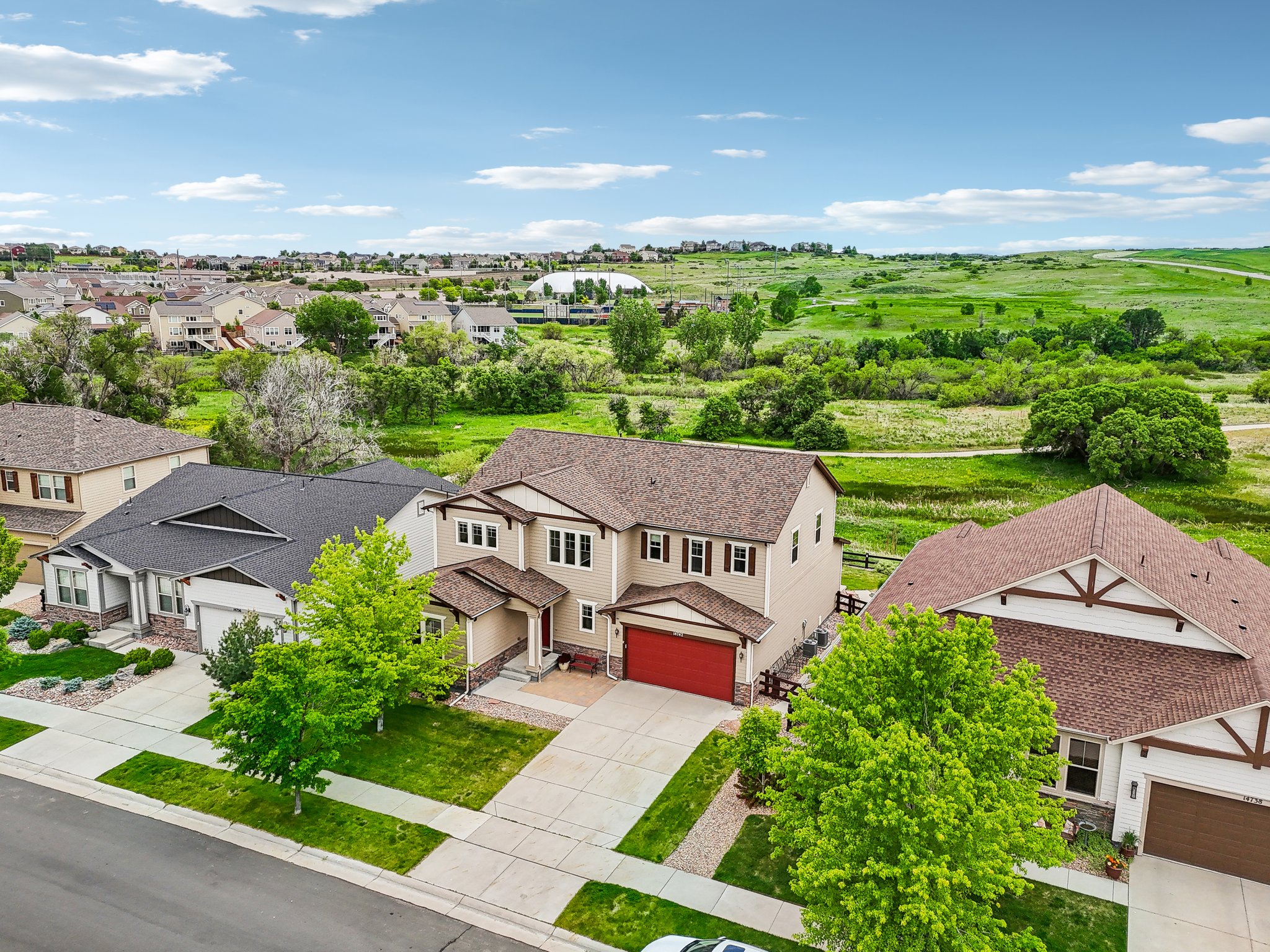 Aerial View of Open Space