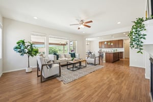 Family Room into Kitchen