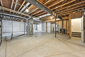 Lower Level Full Basement with 9 foot Ceiling