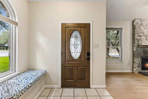 Entry with window seat.