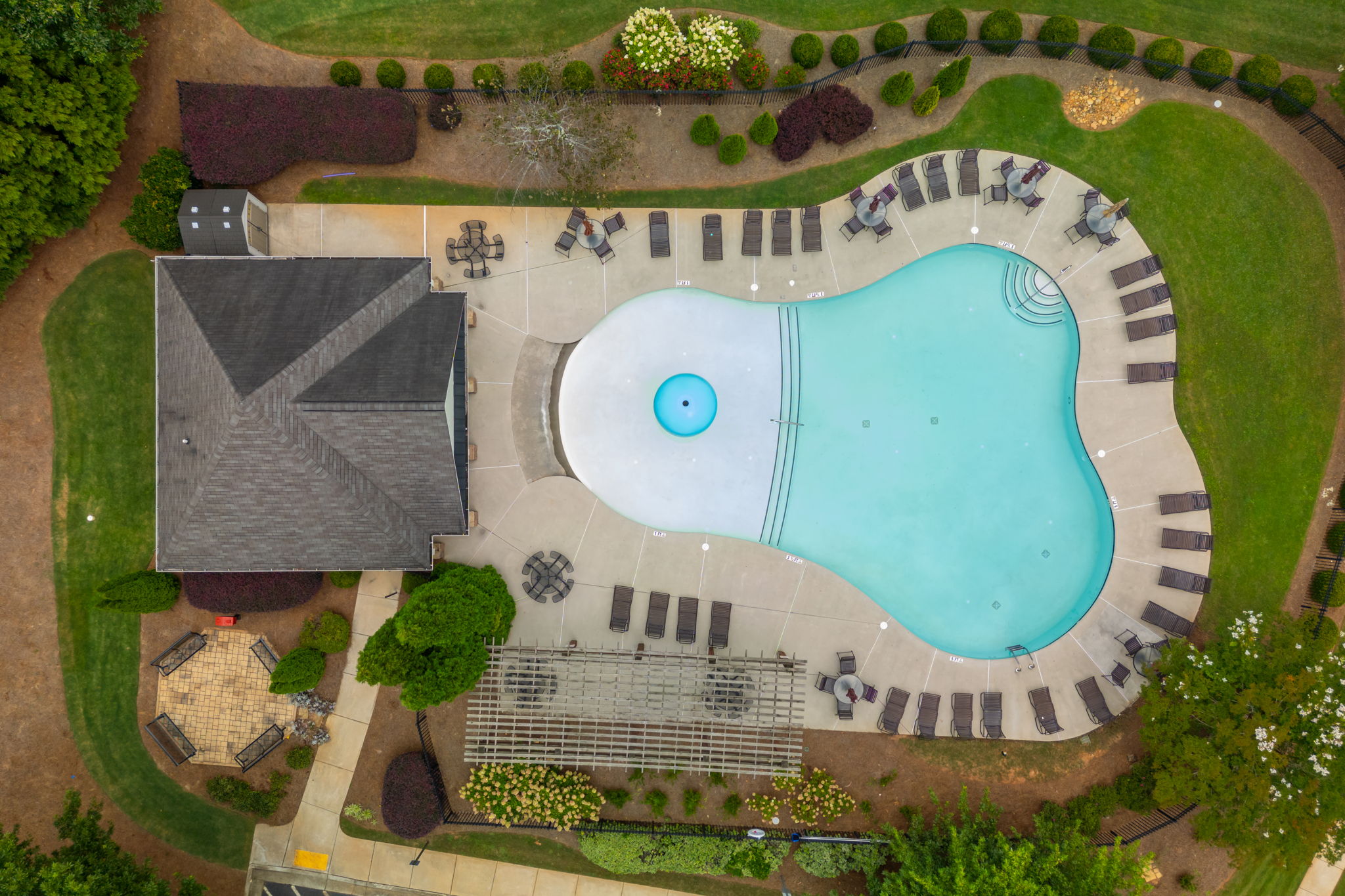 Another sweet look of your new community Pool.