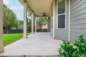 Covered Patio w the wonderful fragrance of this Gardenia.