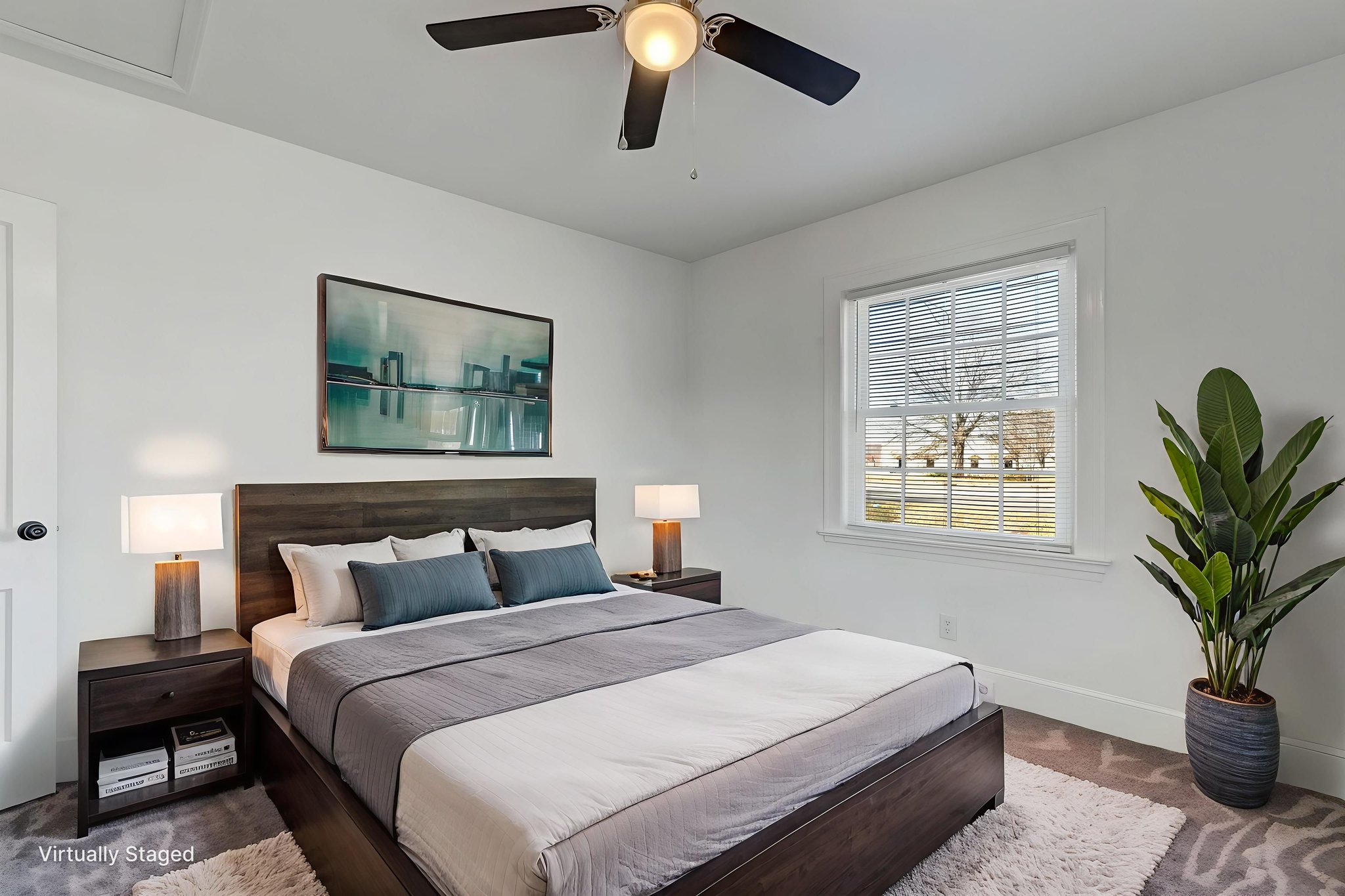 Bedroom 1 virtually staged