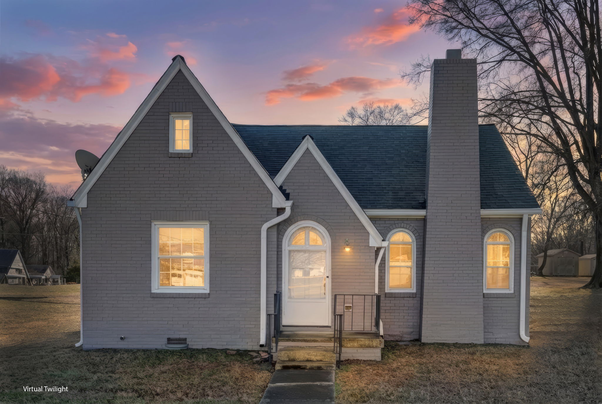 Front of Home Virtual Twilight