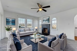 Living Room virtually staged