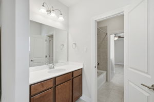 Pass Through Bathroom