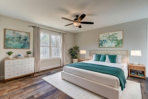 Primary Bedroom virtually staged