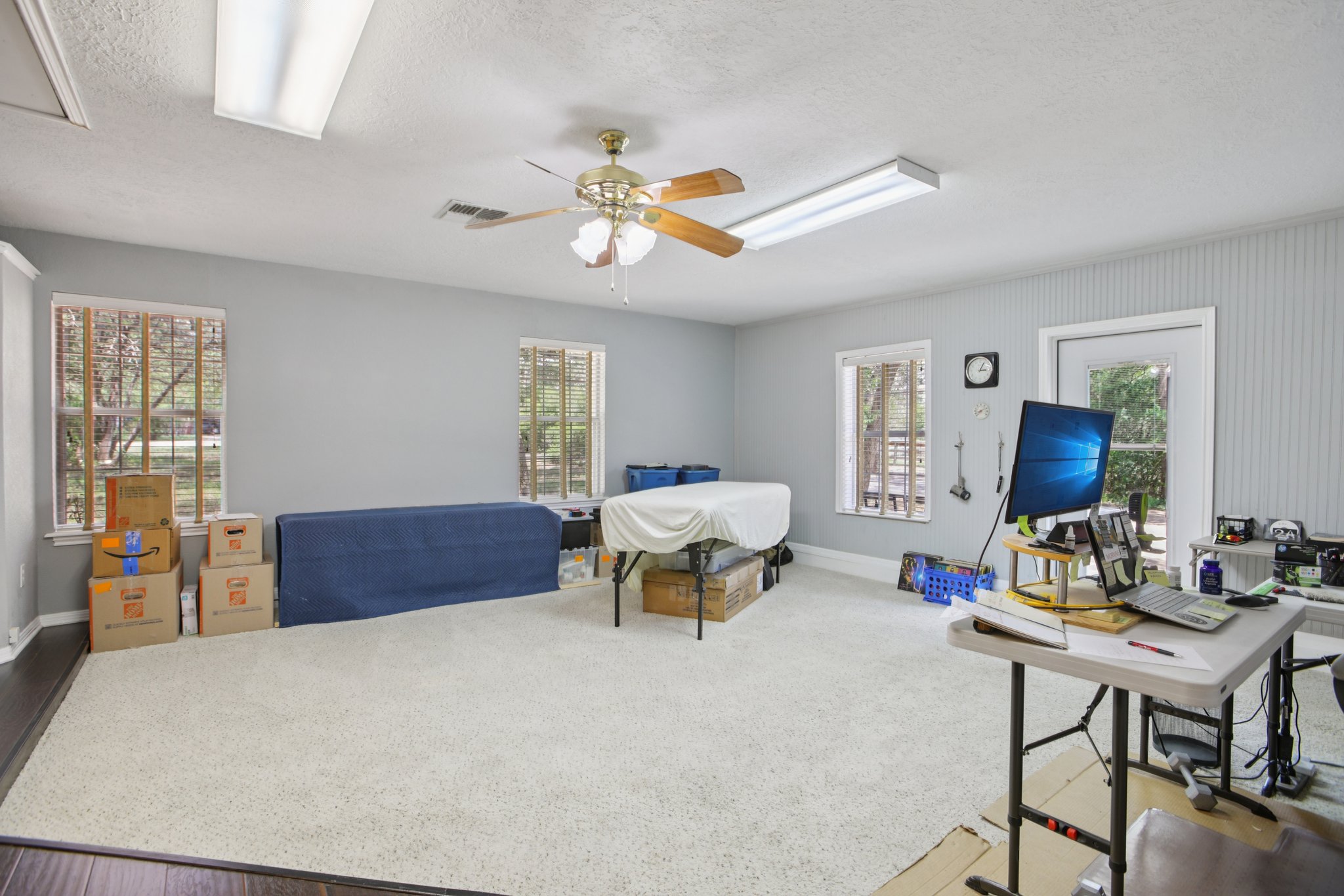 Converted garage is now a Family Room