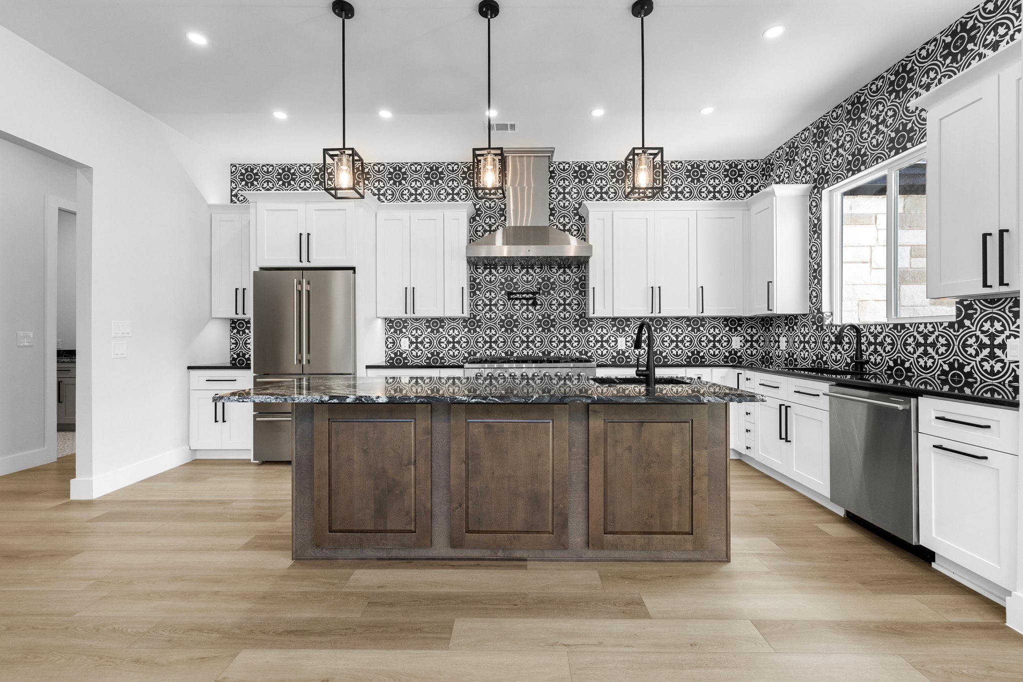 Gorgeous kitchen with Forno appliances.