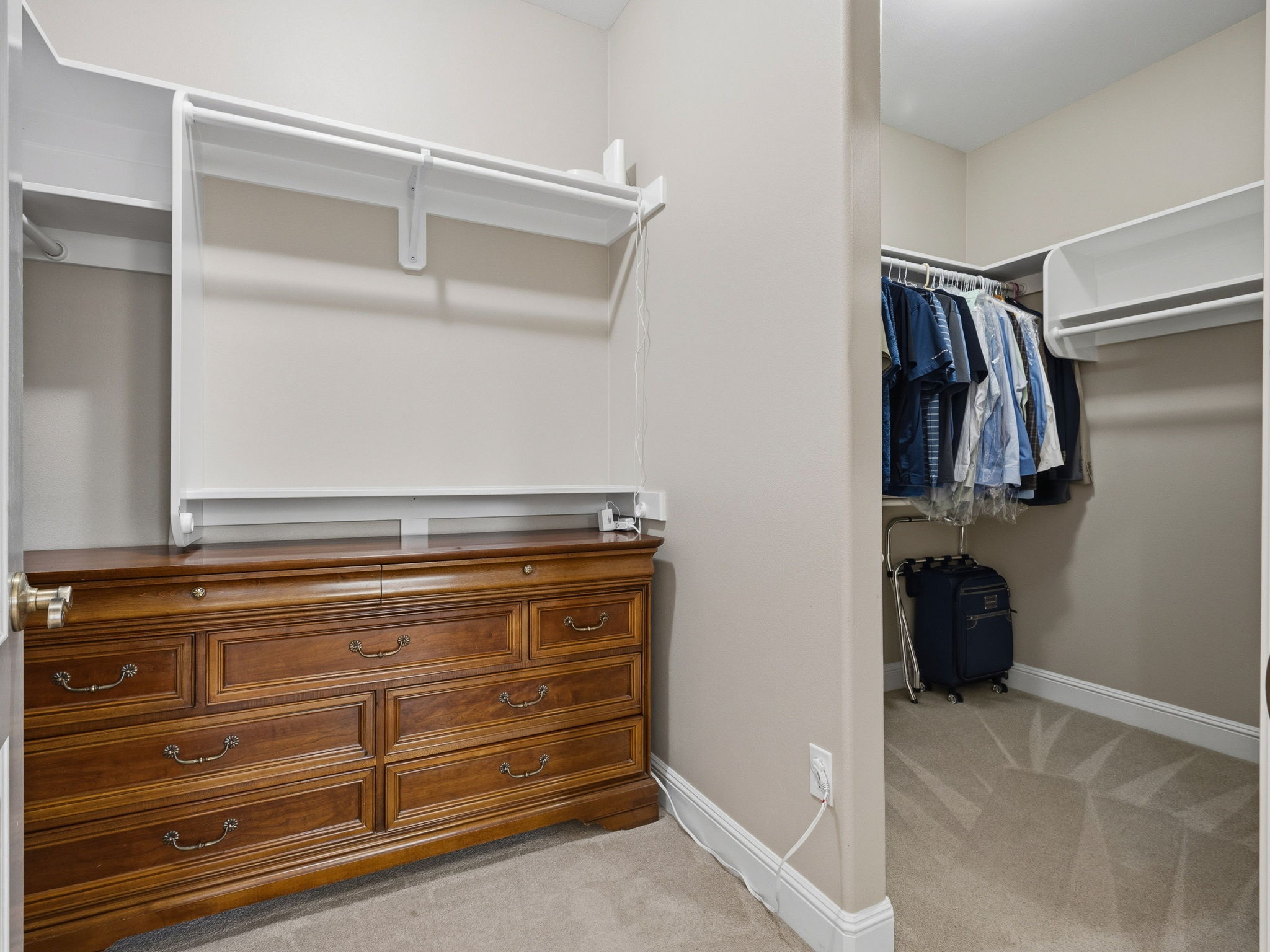 Primary, walk-in closet