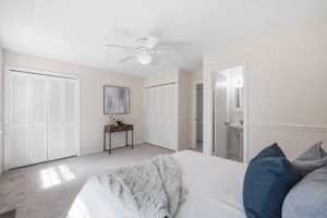 Large, light-filled primary bedroom