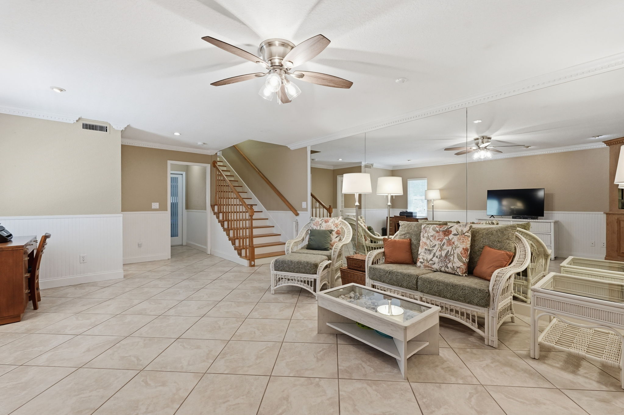 This room can be used as Man Cave, workout room or whatever your heart desires.