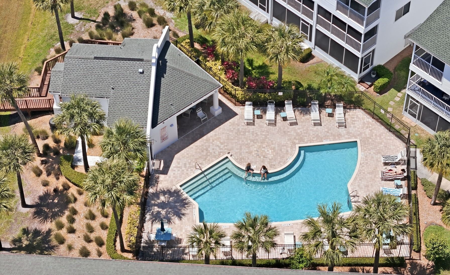 Pool & Clubhouse with Bathrooms