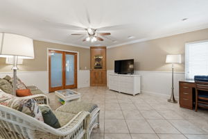Doors Leading to Outdoor Screened Patio & Open Side Patio