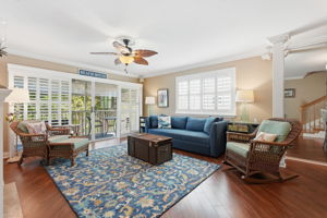 Sliding Plantation Shutters welcome you outdoors