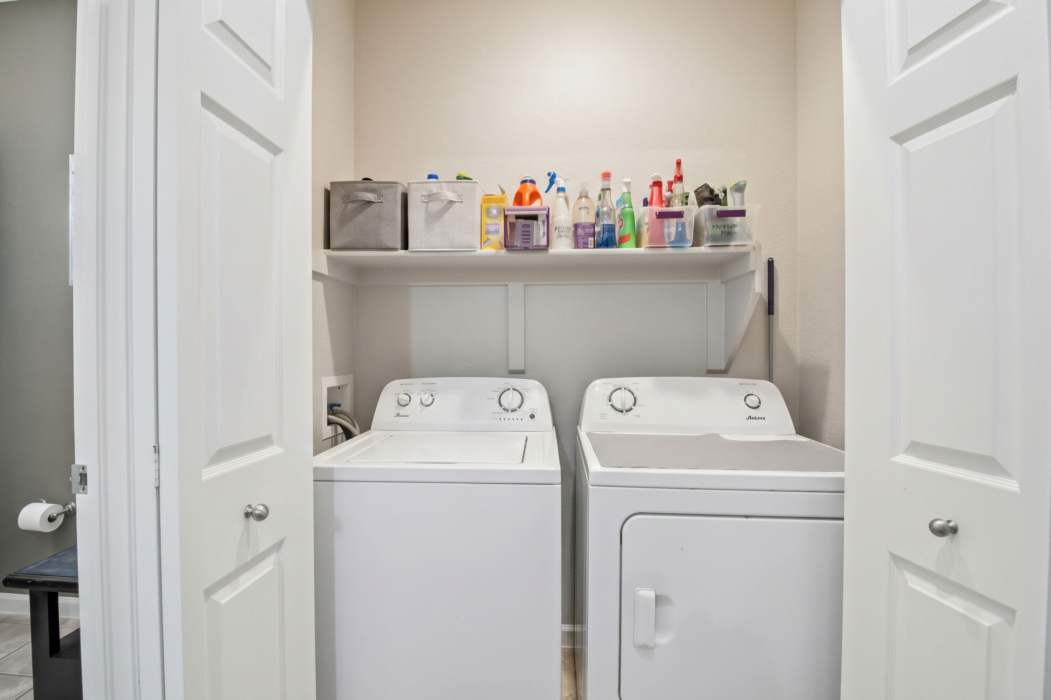 Convenient main floor washer and dryer (included)