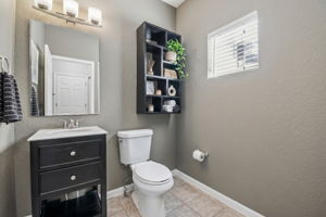 Convenient main floor half bath