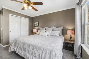 Spacious primary bedroom
