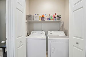 Convenient main floor washer and dryer (included)