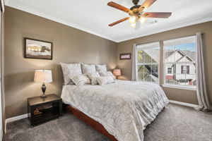 Spacious primary bedroom