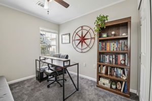 Bedroom #3 currently used as an office