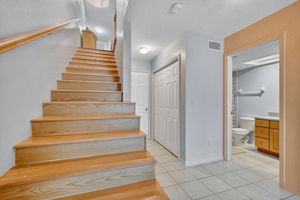 Stairs from Kitchen area to Ground Floor - Big Closet