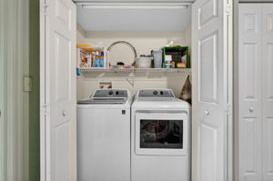 Top Floor Laundry between both Primary Bedrooms