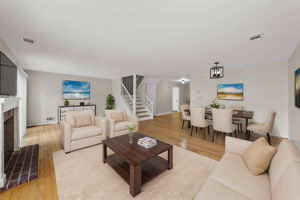 Living/Dining Room - Virtually Staged