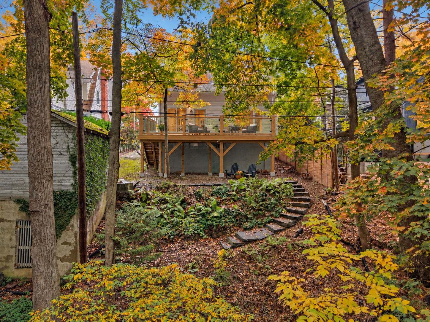 JUST IMAGINE! Deck railings virtually replaced by glass.
