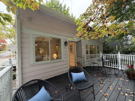 BACK DECK - Right off the Office/Bedroom - The perfect "Teams" background!