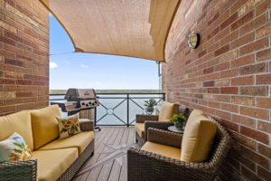 110 sq ft balcony with custom shade
