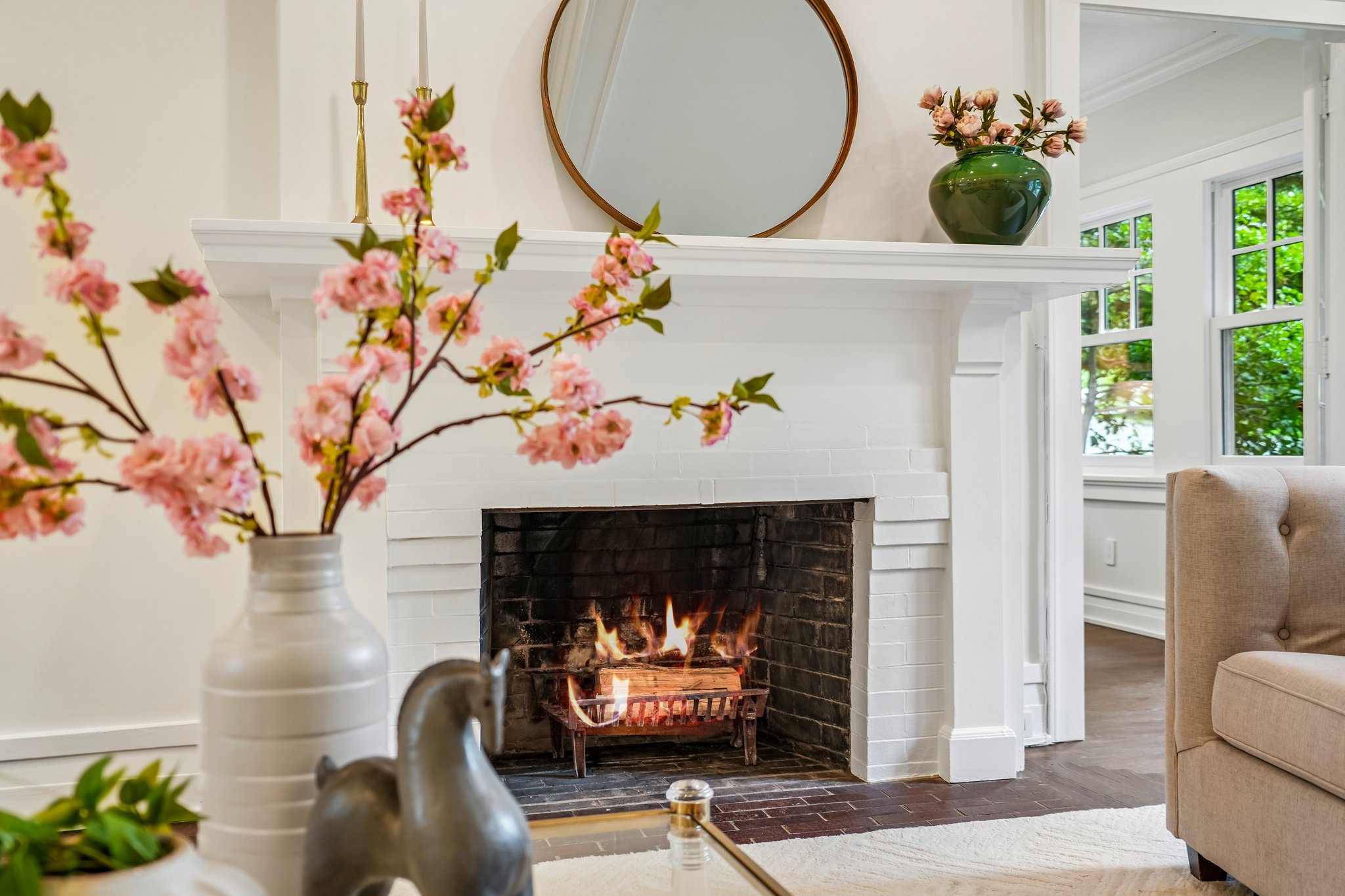 Wood Burning Fireplace