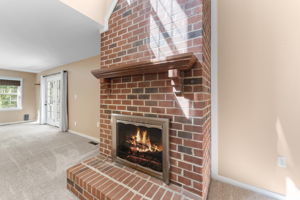 woodburning fireplace