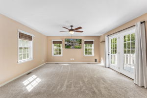 french door to the deck