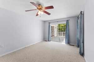 access to deck through sliding doors