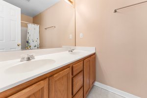 double vanity hall bath