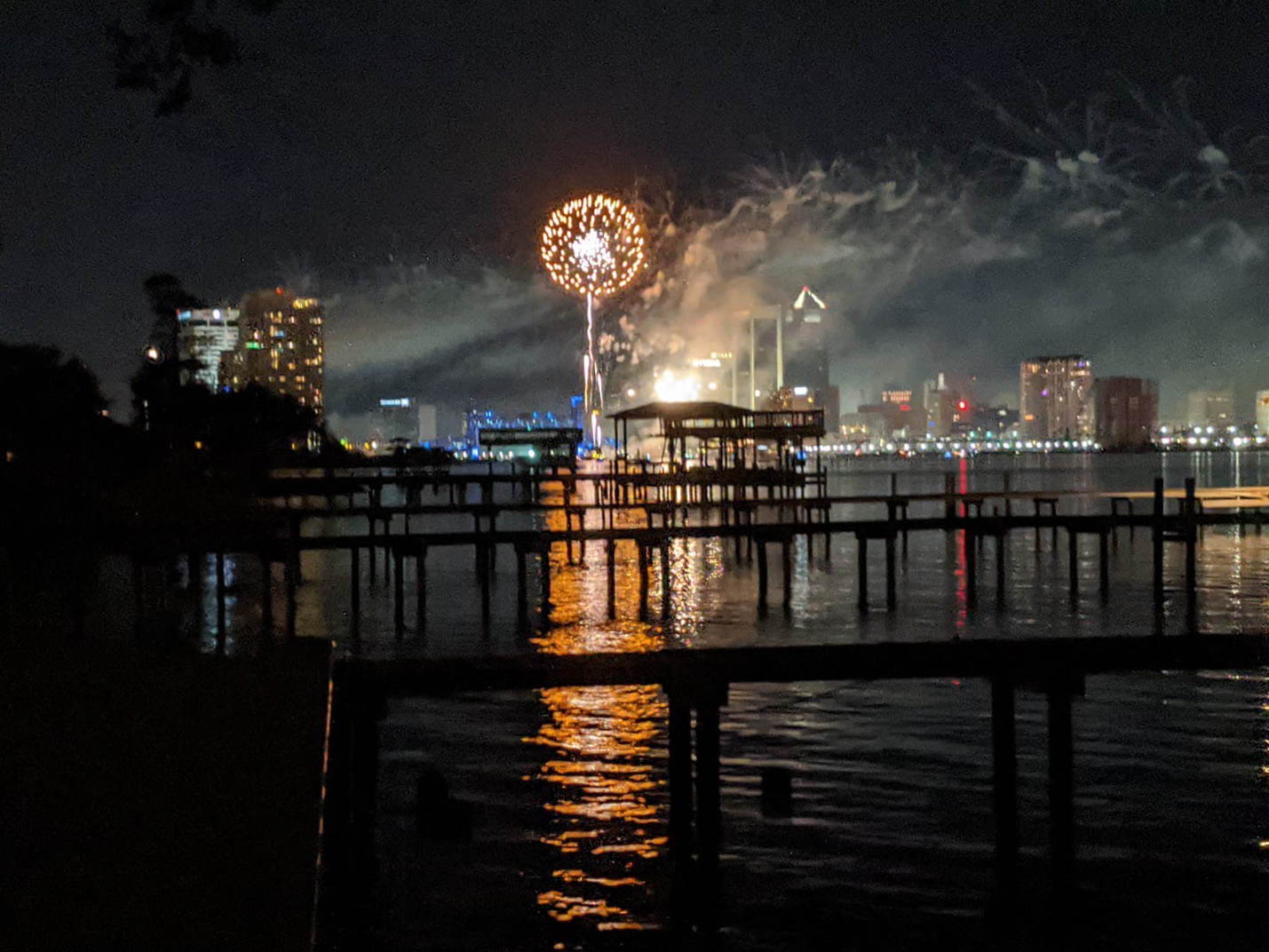 Fireworks from St Nicholas